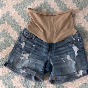 Pea In A Pod Maternity Jean Shorts size Large